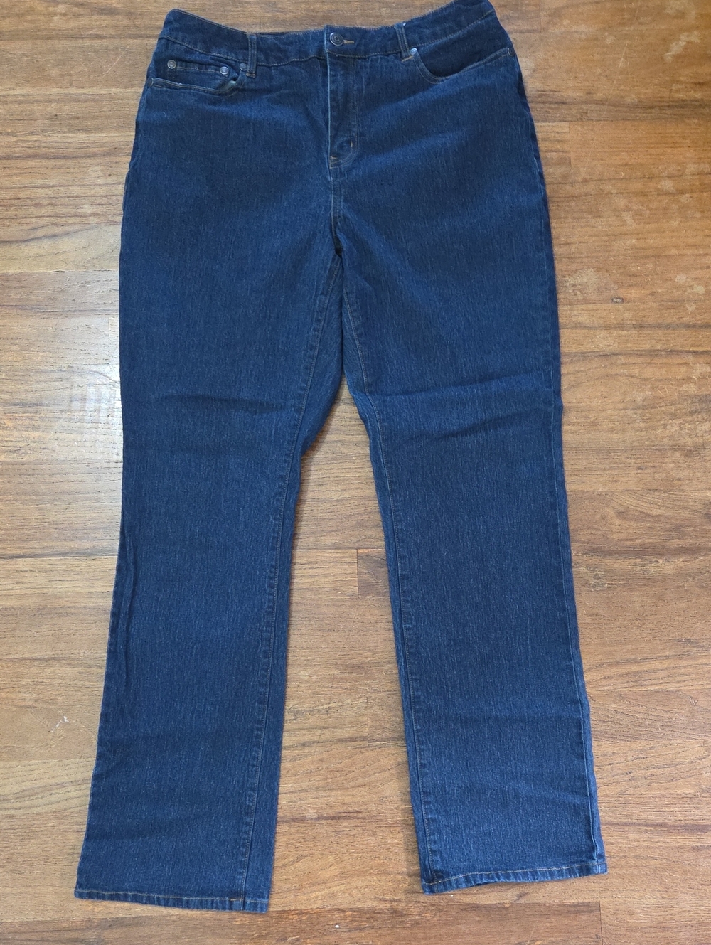 NWOT Chadwicks Dark Blue Straight-Leg Jeans